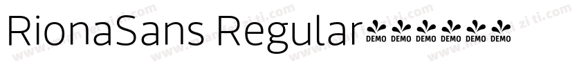 RionaSans Regular字体转换